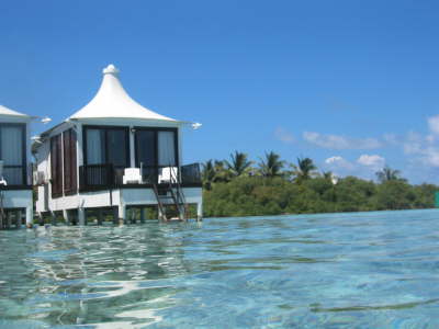 Einer der Bungalows auf Hakuraa