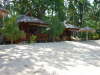 Ausblick vom Beach auf die Bungalows