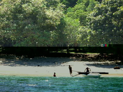 Vorgelagerte Insel und Divespot