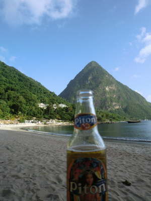 Piton beer am Piton