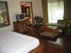 Blick vom erh�hten Bett aus