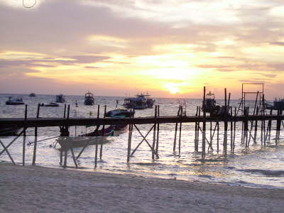 Abends am Pier