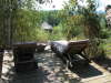 Terasse der Waka-Bungalows